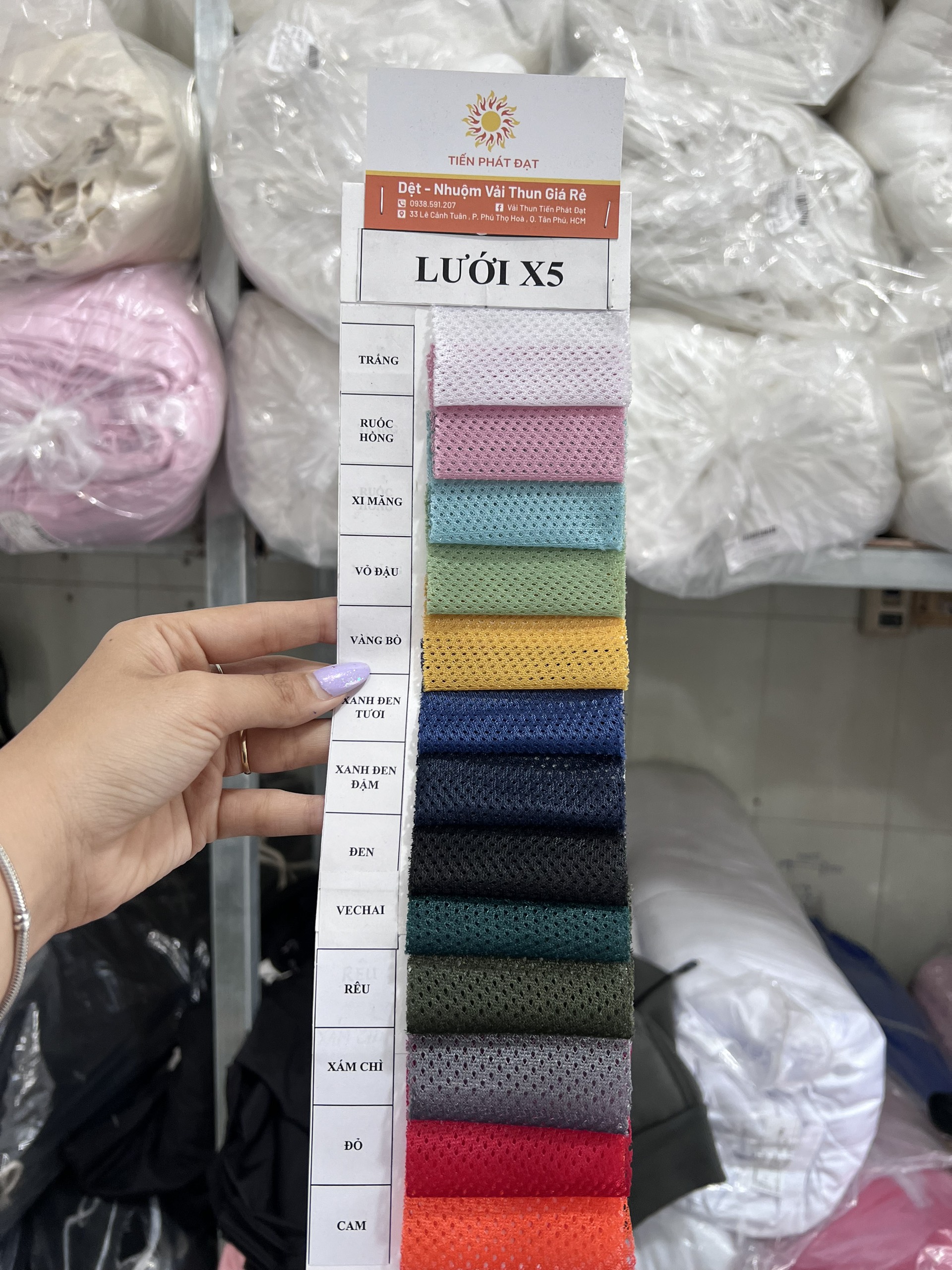VẢI LƯỚI XÂU X5